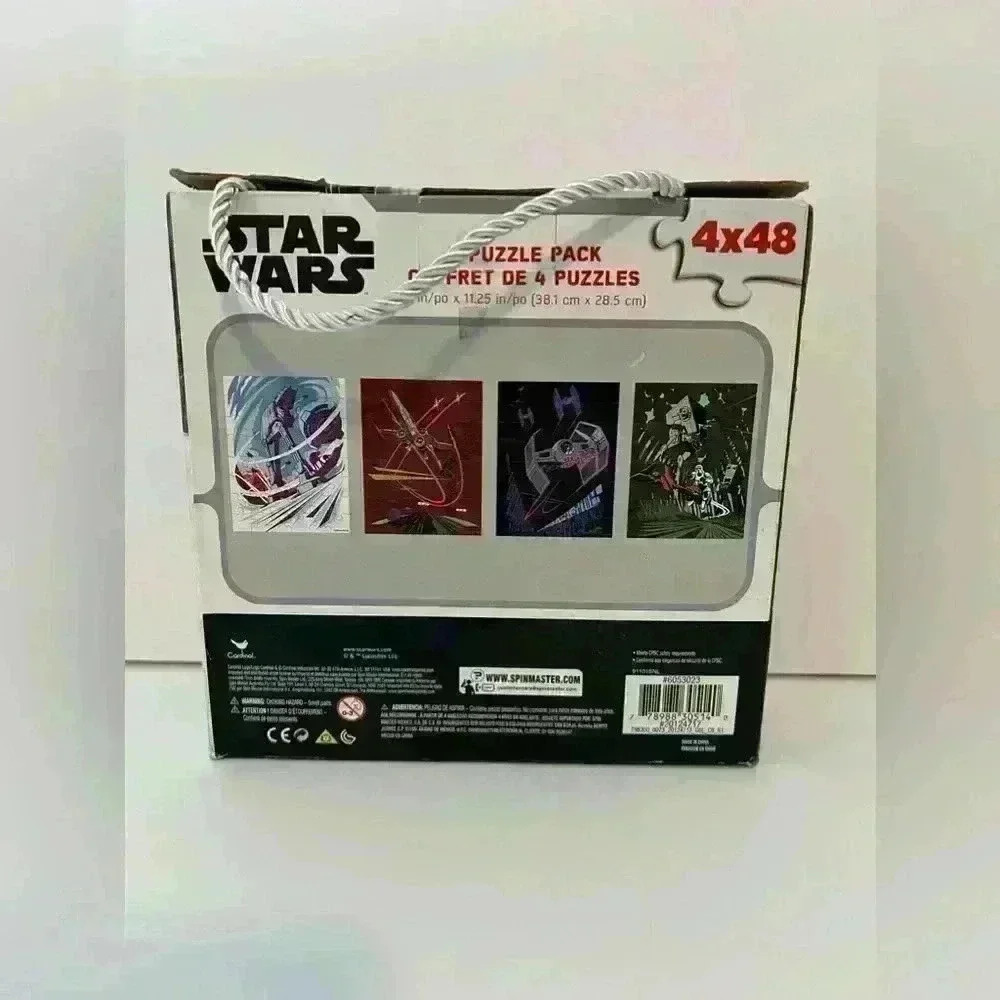 Disney Star Wars 4 Pack Puzzles Brand New Sealed 48 Pieces Each  Tote Bundle - Picture 3 of 5